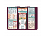 WhiteCoat Clipboard® Trifold - Wine Physical Therapy Edition